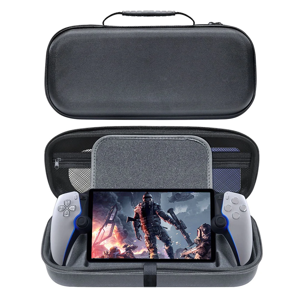 

Carrying Case Bag Shockproof Travel Carrying Case Portable Hard Shell Carry Case Anti-Drop with Mesh Pocket for PS5 Portal