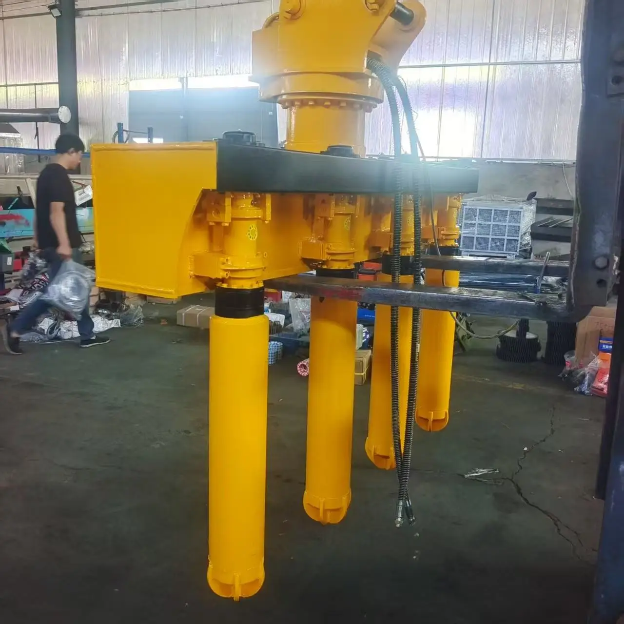 Hydraulic Concrete Poker Vibrator Heavy Duty Concrete Needle Vibrator for Construction Engineering