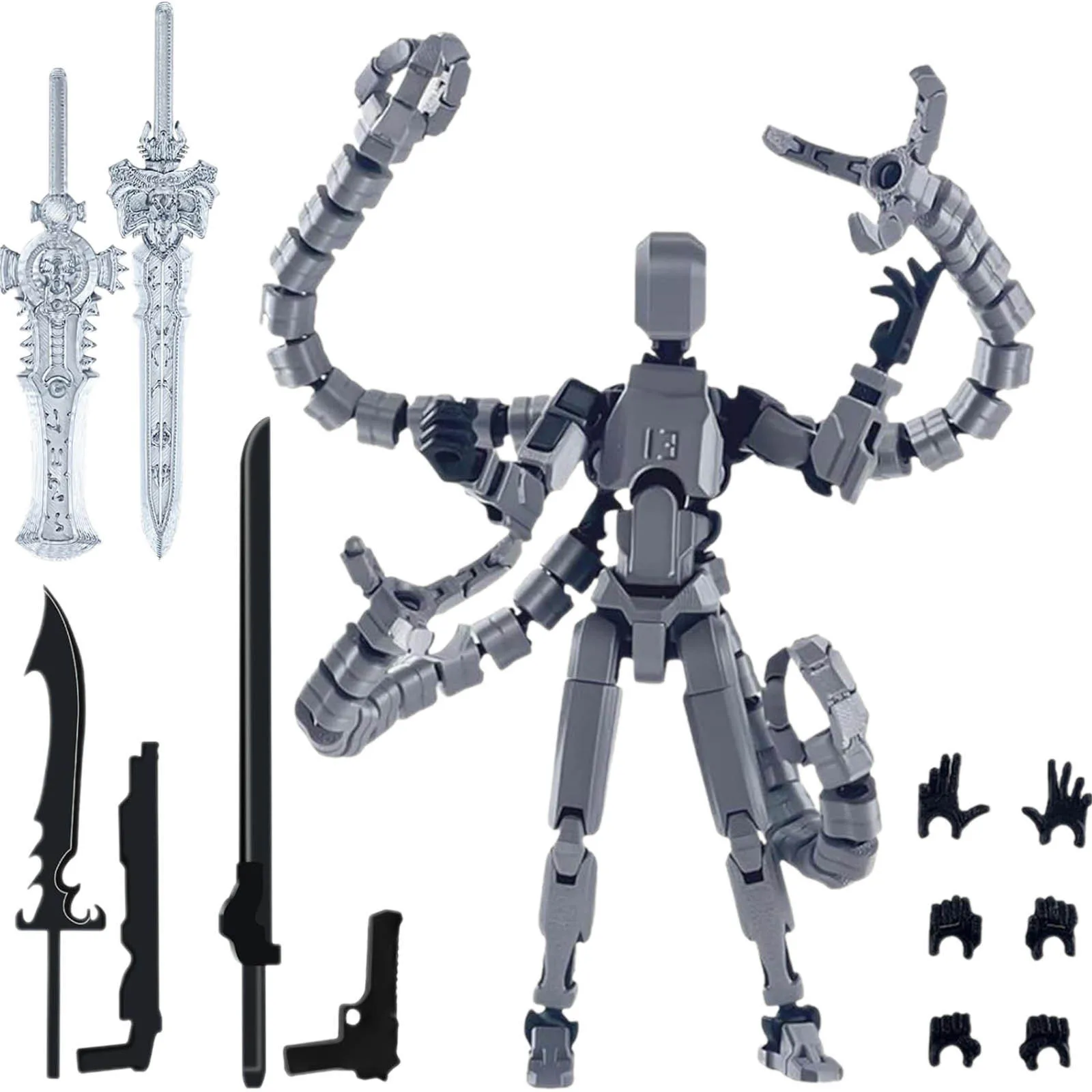 3D-Gedruckte T13 Actionfigur Mehrgelenkig Beweglicher Titan 13 Lucky Dummy Nova Roboter Actionfigur Geschenke – Detail 3