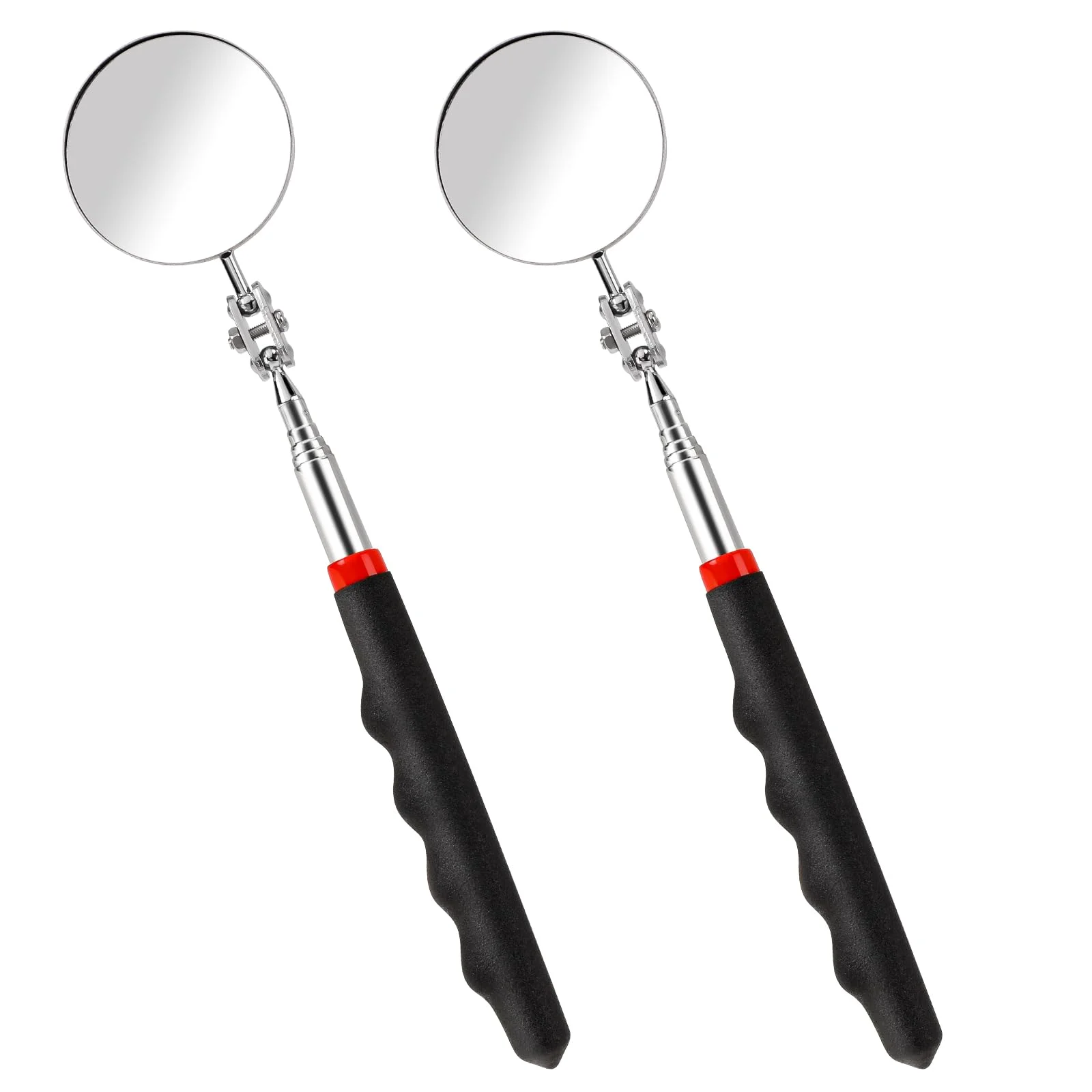 

1pc Inspection Mirror 28inchs Extension 360° Rotation Extendable Telescopic Handle Retractable Lighted Tool On A Stick For Me