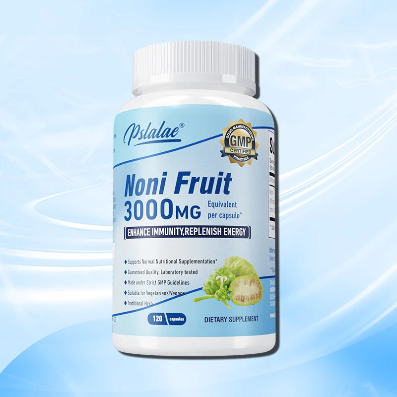 Cápsulas de frutas Noni, 3000mg, proporcionan energía, apoya la salud Intestinal, salud de la piel, mejoran la inmunidad, antioxidante