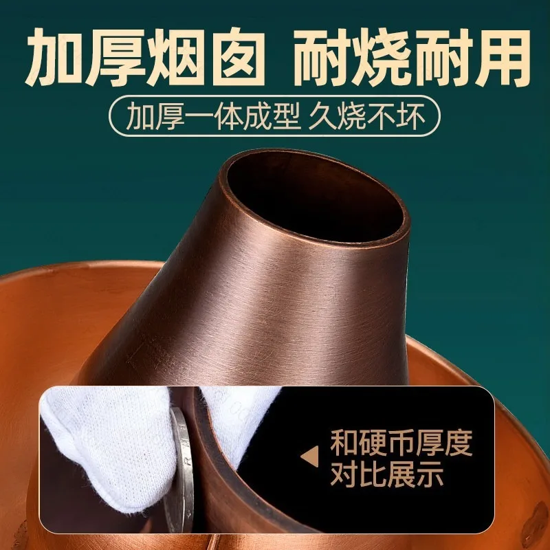 2026 Commercial Stainless Steel Copper-Imitation Hot Pot for Cassette Stove - Suitable for Shabu-Shabu Lamb Chicken Cooking