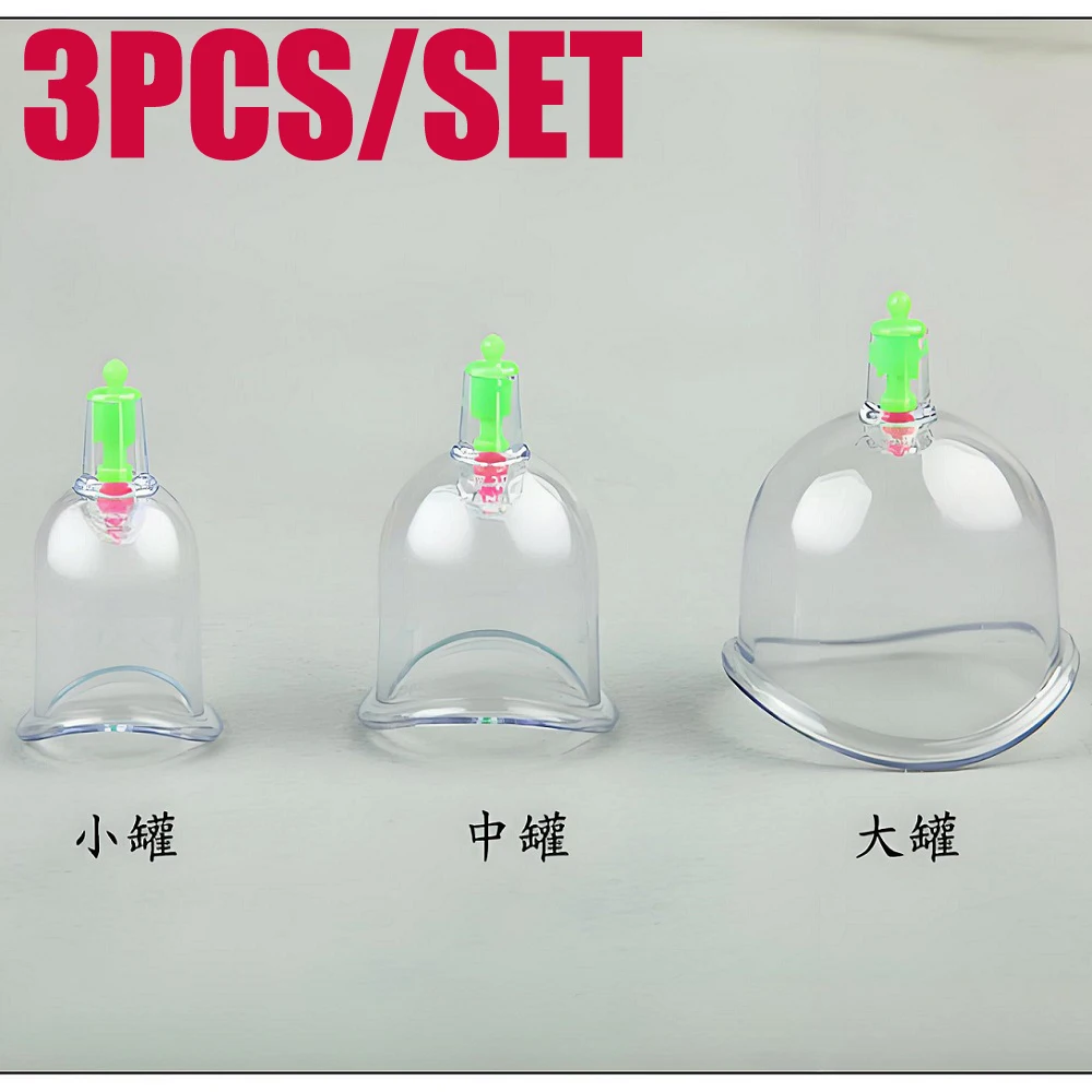 

3Pcs Chinese cupping U Curved Vacuum Cupping Suction Joint cupping therapy joints cups Traditional Acupuncture Massage