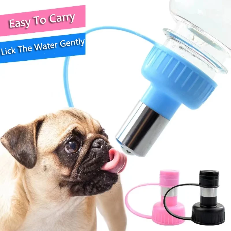 Automatic Pet Feeder Dog Cat Water Bottle Head Feeder for Dogs Cats Water Drinking fountain Mouth Water Dispenser Pet Supplies