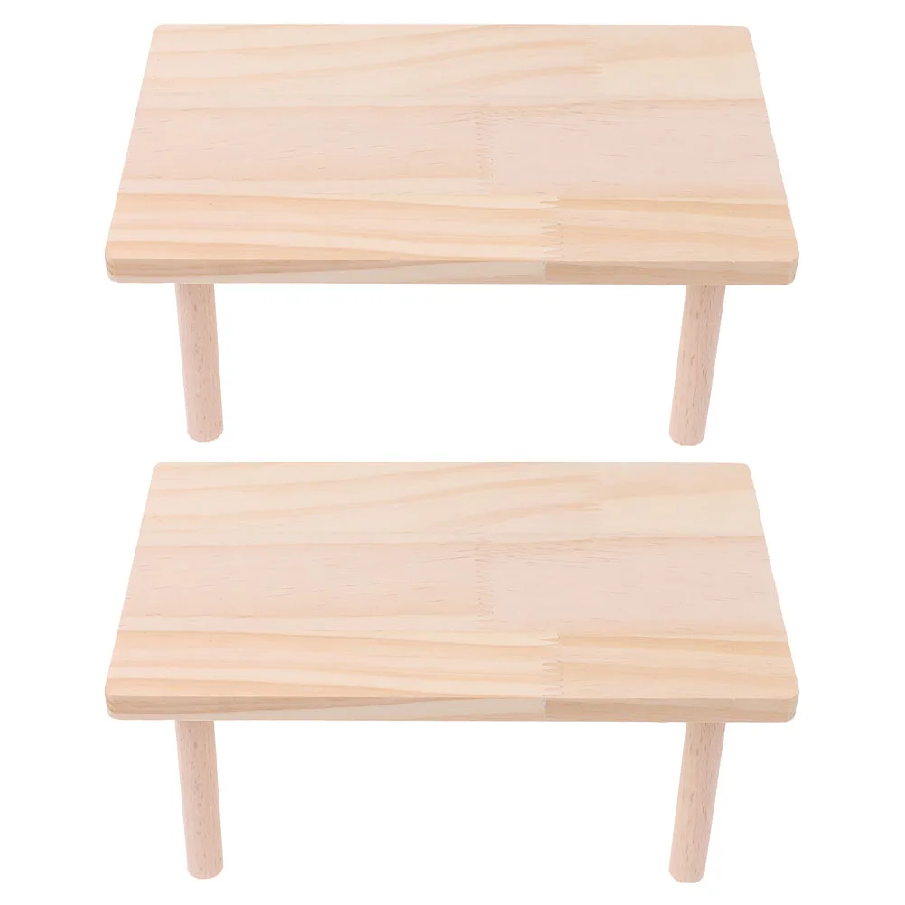 

2Pcs Hamster Cage Partition Small Pet Toy Wooden Platform Playing Board Hedgehog House Anti-biting Training Landscape Stands
