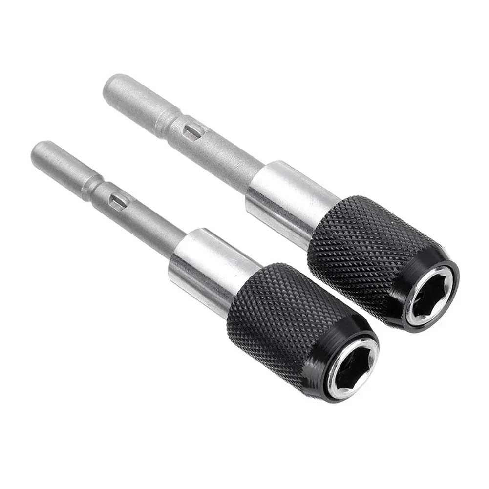 Hand Tools Extend Bar 2pcs To 1/4 Hex Shank Tools 6mm 801 Drill Bit Extend Bar Holder Magnetic Screwdriver Bit Quick Release