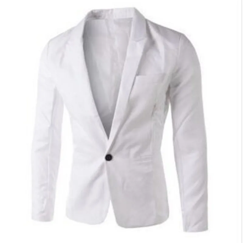 New Men's Korean Style Slim Fit Casual Blazer Fashion Trendy Suit Jacket