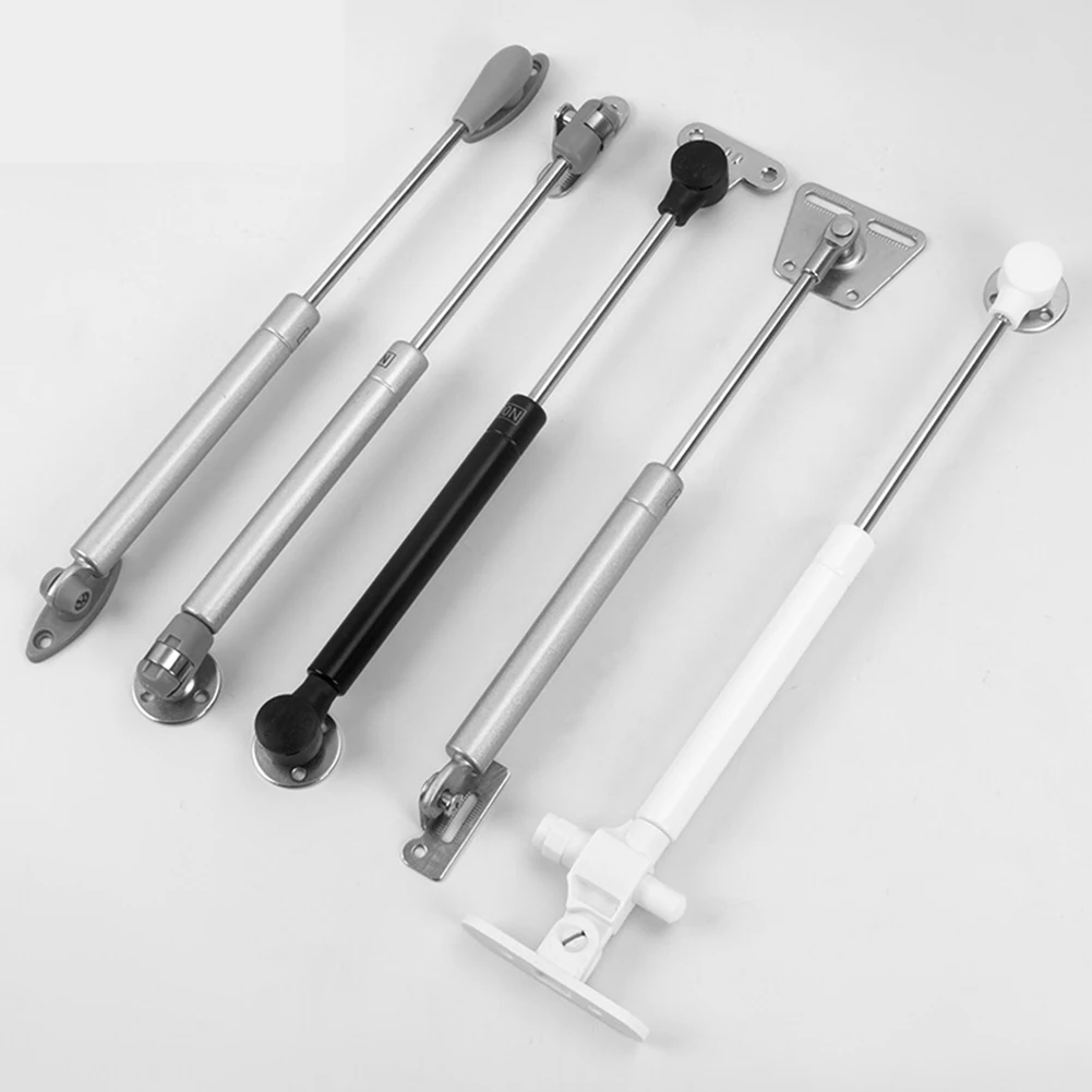 2pcs Gas Strut For Cabinet Door Assist 260mm Extended Length Stainless Steel Rod Plastic Housing Flip Panel Compatibility