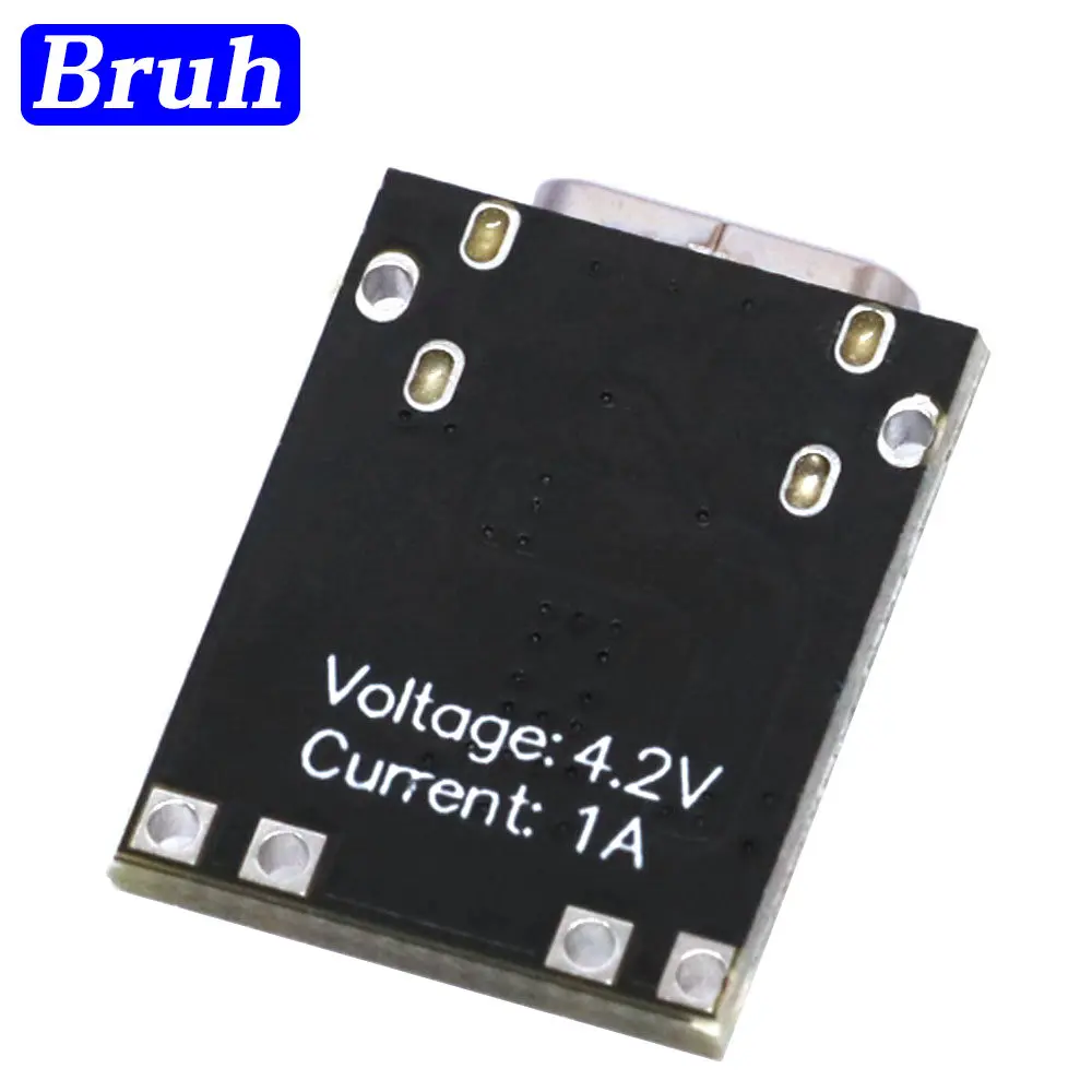 Ultra-mała bateria litowa Panel ładowania trójskładnikowa bateria litowa 1A 3.7 v4.2 V moduł ładowarki typu C z płyta ochronna — zdjęcie 6