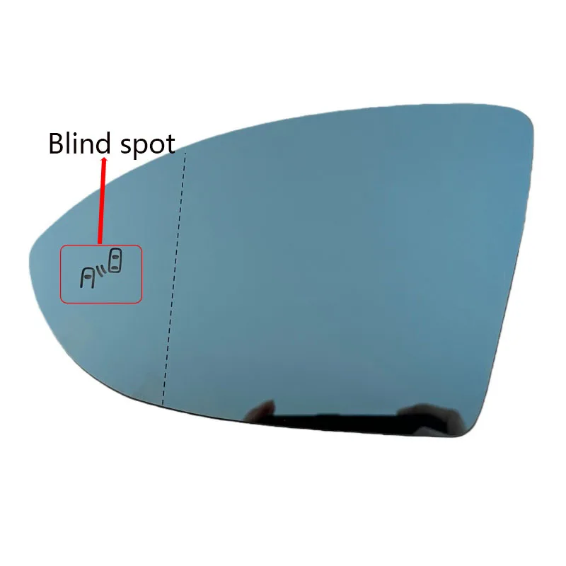 

2PCS Heated Blind Spot Rear Mirror Blue Glass For VW Golf 7 MK7 2013 2014 2015 2016 2017 Touran 2016-2021 5G0857521 5G0857522