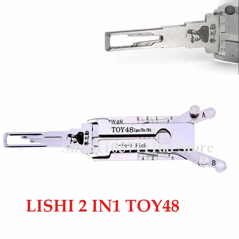 1PCS Repair Tools LISHI 2 IN 1 TOY48 2in1 Pick/Decoder for Lexus for Toyota Ganzua Lock Pick Key Decoder Car Locksmith Picking