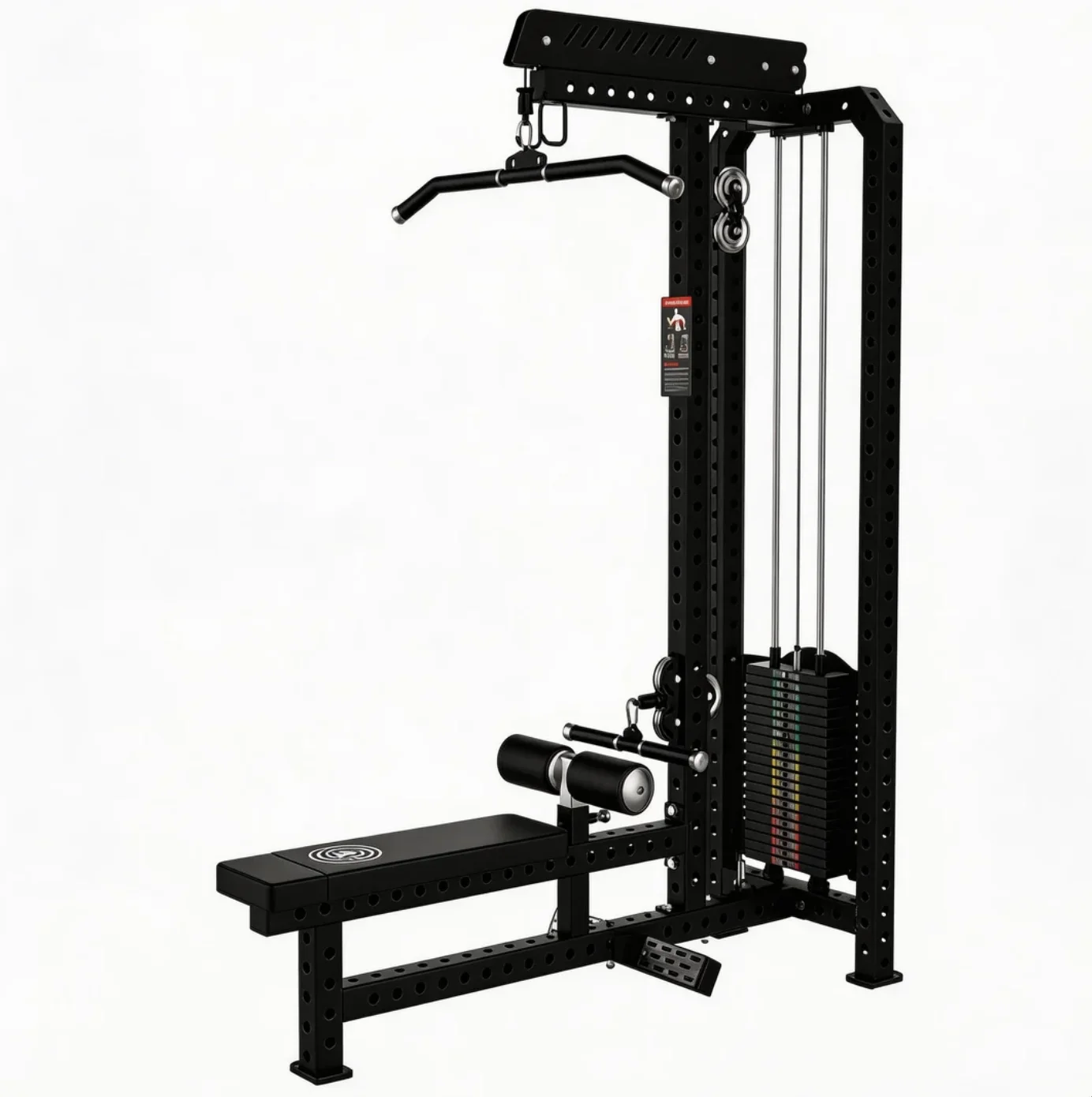 Máquina Comercial de Polea Horizontal y Remo Sentado, Acero de 3mm, 100kg WS, para 300-500 kg de carga ㎡ Logotipo Personalizado Gratis para Gimnasio