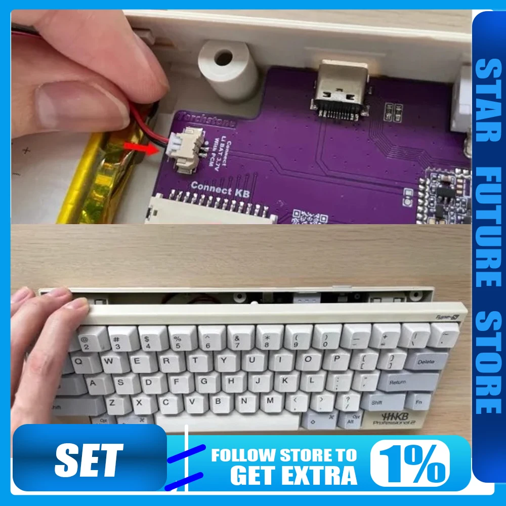 

HHKB Static Capacitor Keyboard the third mock examination Wireless Kit Wired to Bluetooth 2.4G Wireless Customization