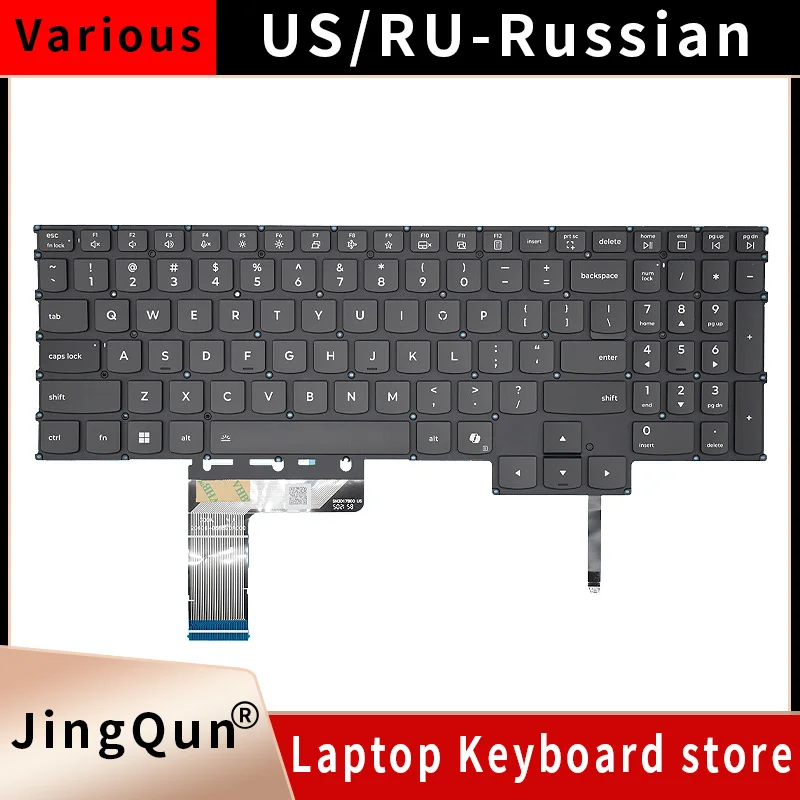 US/Russian backlit Laptop Keyboard For Lenovo LOQ 15ARP10 15AHP10 15IAX10 15IRX10 SN21Q62390 SN21Q62423