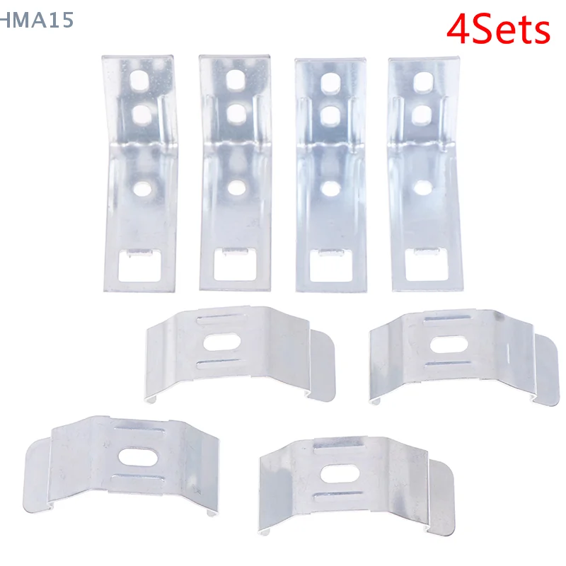 4Sets Blinds Accessories Metal Louver Bracket Mounting Holder Brackets Curtain Fixing For Window Fixation