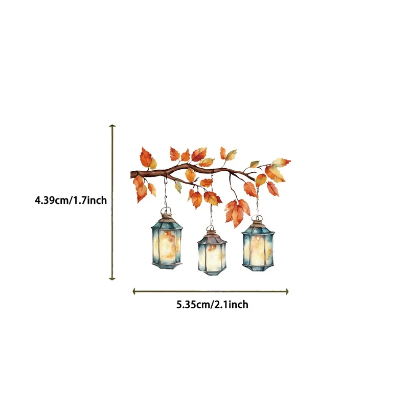 50PCS Cute Colored Lamp PVC Sticky Sticker Aesthetic DIY Decoration Scrapbooking Hand Accounting Supplies for Kids
