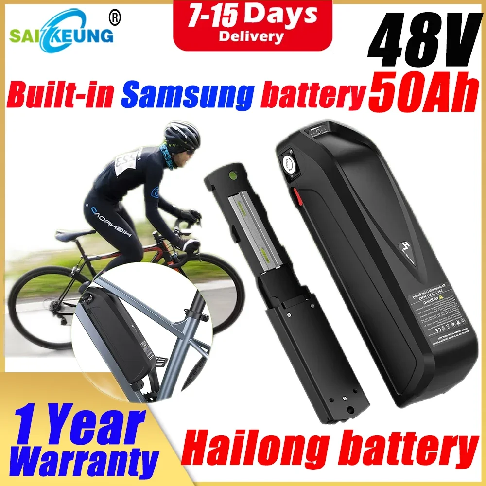 Hailong Batterie Velo Electrique 48v 20ah 24 25ah 30ah 40ah 50 60Ah Batteria Bici Elettrica Ebike 35ah 48v 2000w Lithium Battery