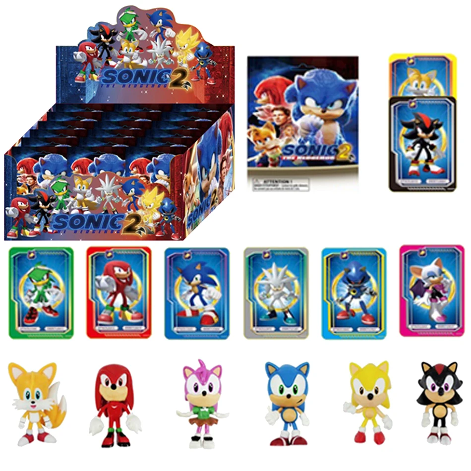 

2-24pcs anime Sonic Blind Box figures Mystery Box game Doll Figure PVC model Toys Kids birthday Christmas Gifts