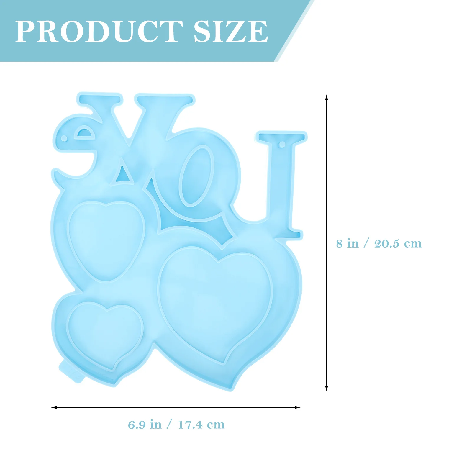 

Valentine's Day Silicone Photo Frame Mold Creative DIY Craft Mold for Photo Frame Making Handmade Festival Decor