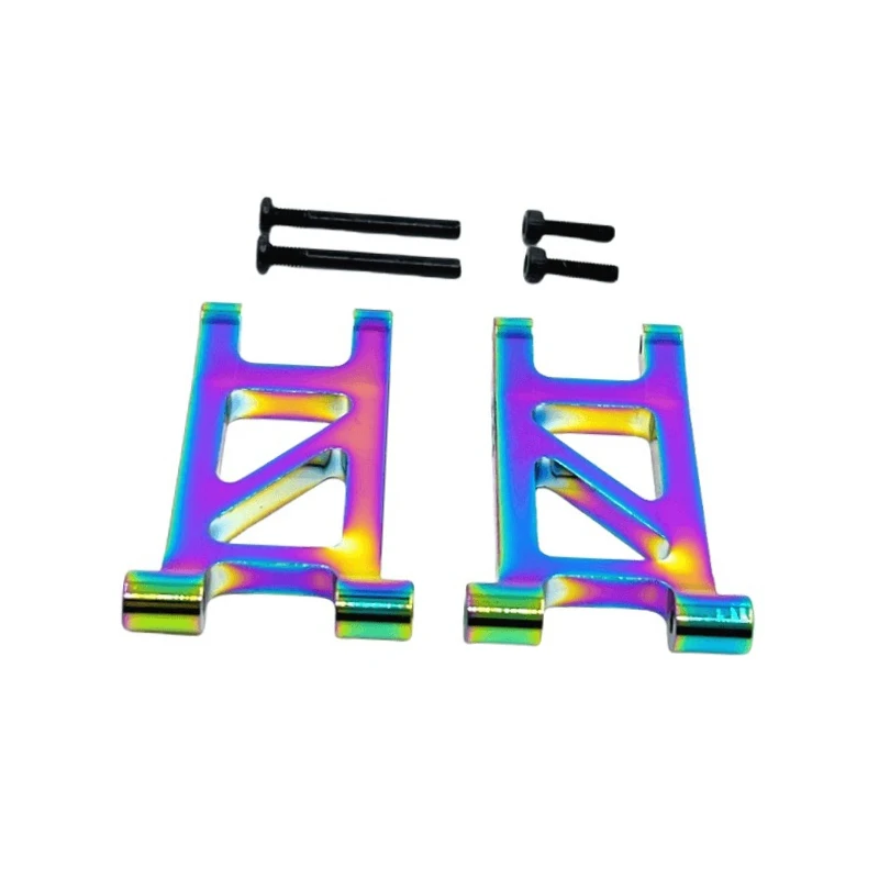 Brazo oscilante inferior trasero apto para 1/14 MJX 14304 14303 14302 14301 RC actualización de coche piezas chapadas al vacío Multicolor