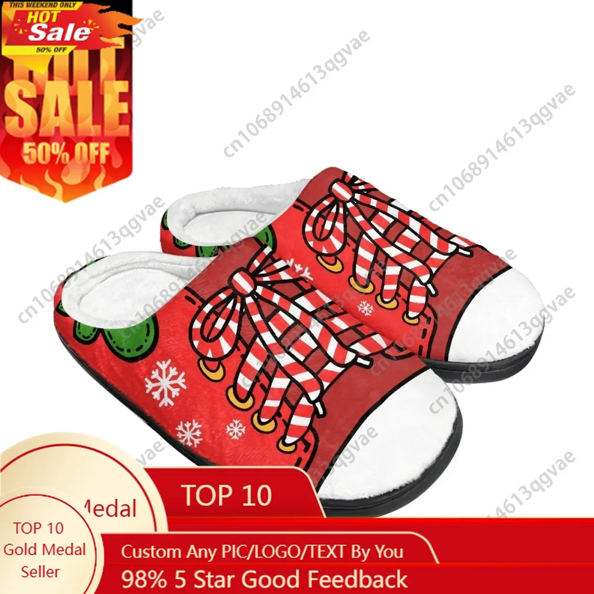 

Рождественская обувь на шнуровке, блестящие домашние хлопковые тапочки со скелетом лося и пряничным человечком, мужские и женские подростковые плюшевые теплые тапочки