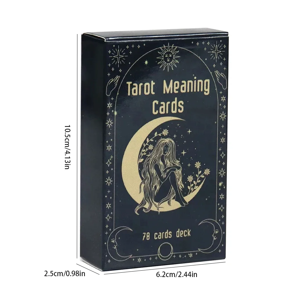 78 Karten / Deck Tarot-Sinnverstandungskarten Englische Version Brettspiel Orakel-Deck Wahrsagerei Party-Geschenke für Mädchen
