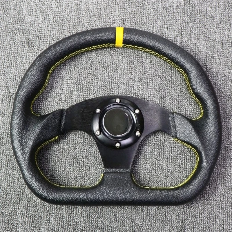 

Car modification steering wheel D type PVC13 inch 320MM universal steering wheel