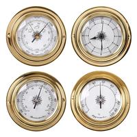 KX4B 4pcs/set Thermometer Hygrometer Barometer Watch Clock for Shell Marine for Weather Station