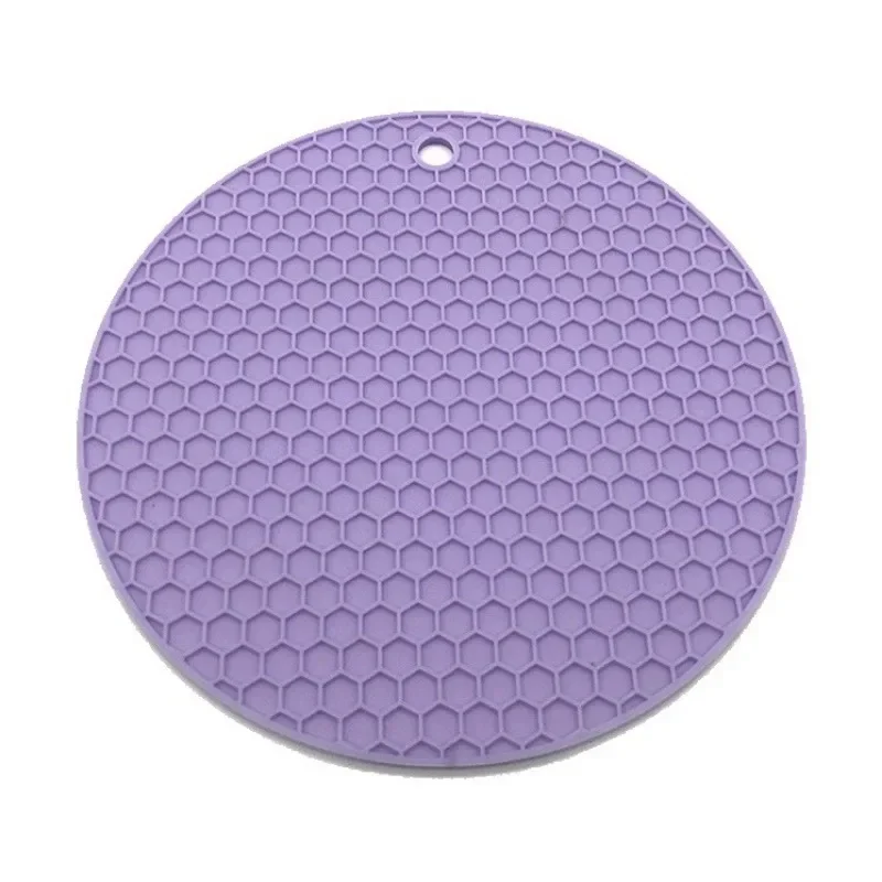 1PC Tappetino antiscottatura in silicone Resistente al calore antiscivolo Pentola Supporto da cucina Protezione da controsoffitto Pentole circolari Pad per stufa
