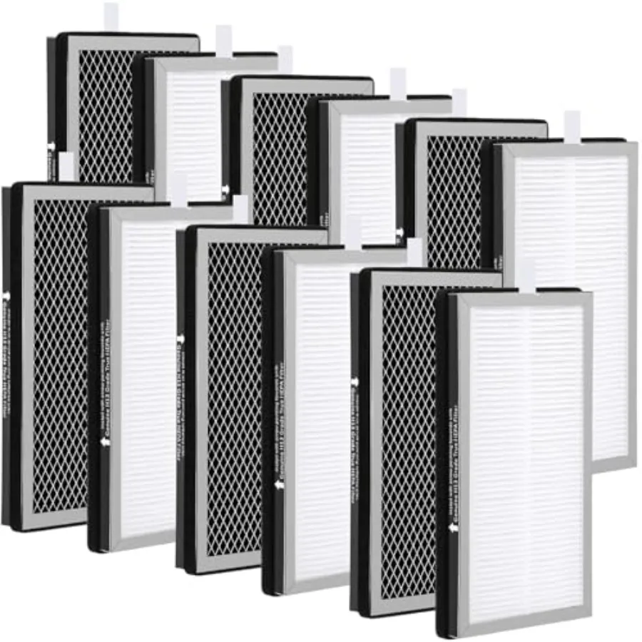 

12 Pack Replacement Filter Bulk Compatible with Medify Air 15 Series 3 in 1 Air Purifier Filters with Pre-filter, High Efficien