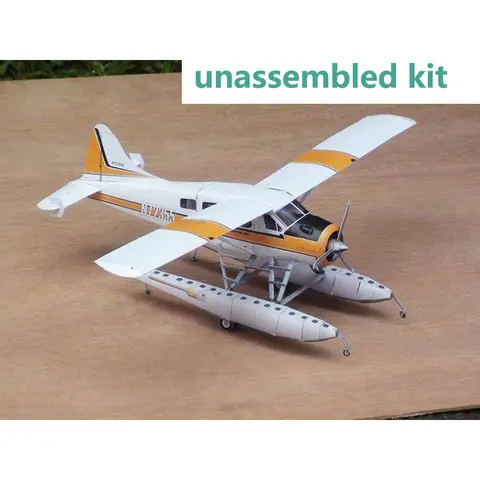1:32 DHC-2 castor flotteur hydroplan 3D modèle d'avion ensemble modèle d'avion en papier Kit non assemblé pour les amateurs de collectionneurs