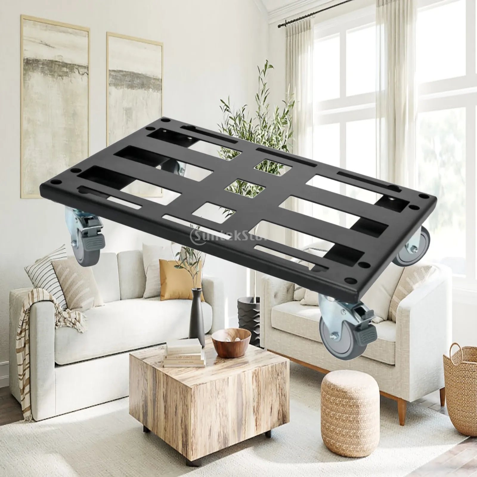 Heavy-duty Rolling Cart for Modular Tool Storage, , Robust And Versatile Steel Construction with 4 Casters