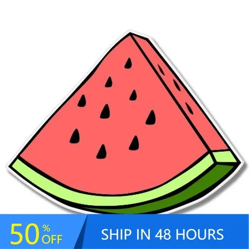 

Watermelon Slice Phone Cool Laptop Bumper Truck Walls Waterproof Vinyl Decal Accessory Vintage Funny Aesthetic