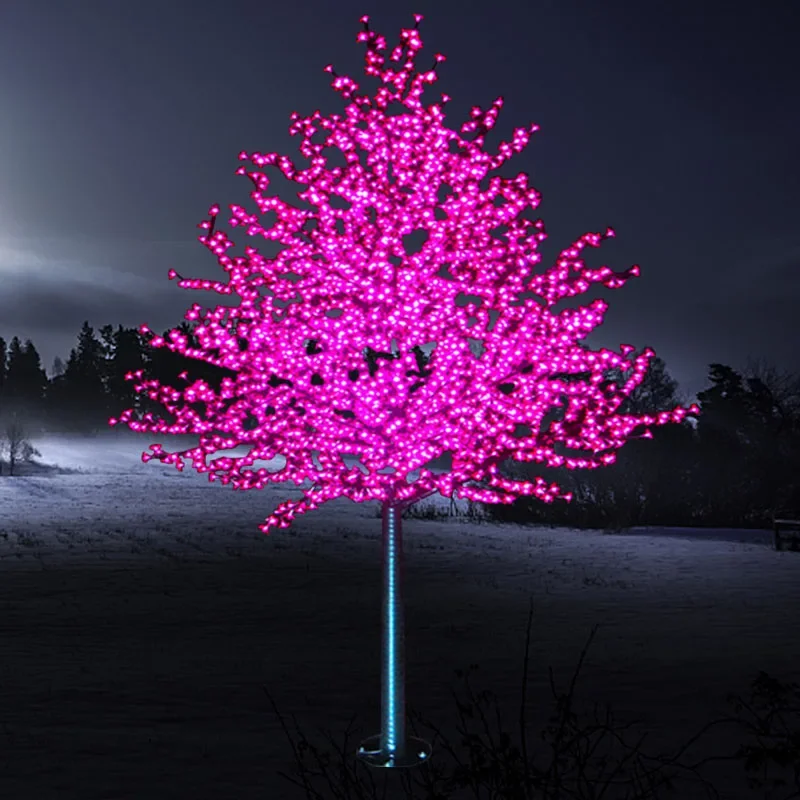 Hot Sale 1m Outdoor Waterproof Led Cherry Blossom Tree Lights For Holiday Lighting