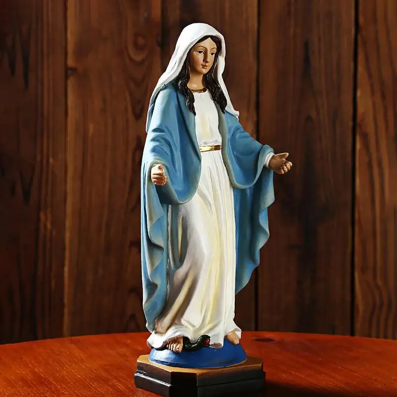 Bless Virgin Mary Our Lady Of Grace Home Catholic Statue, Religous Gift Home Decoration For Garden Home Cementaty Gravestone