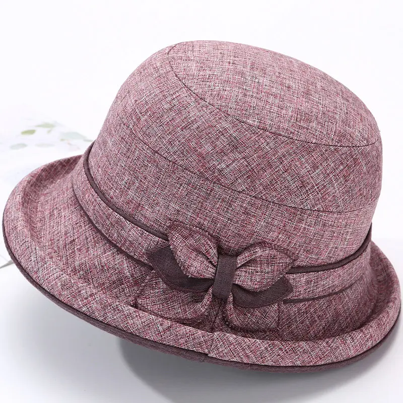 カジュアルフィッシングキャップ-レディース-サンシェードハット-ママキャップ-ラウンドトップ-ショートブリム-ポリエステル繊維-春-夏-秋-中年向け-a