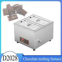 110V 220V Commercial Digital Electric 2Cylinder Chocolate Melt Furnace Melt Machine for Heating Hot Stove