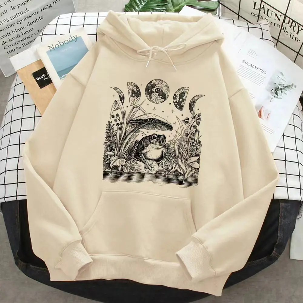 Frog Hoodie Women's Funny Harajuku Autumn/Winter Dress Women's Harajuku Sweater Casual Multi Functional Comfortable Warm Hoodie