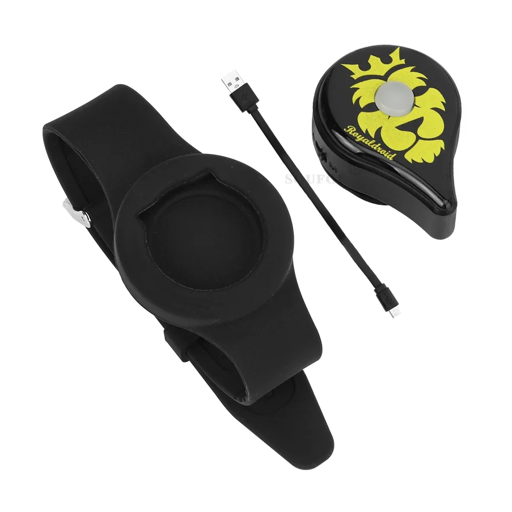 Ajuste Manual automático USB recargable para Powermon Go Plus pulsera reloj Digital banda de dientes azules interruptor accesorios de juego