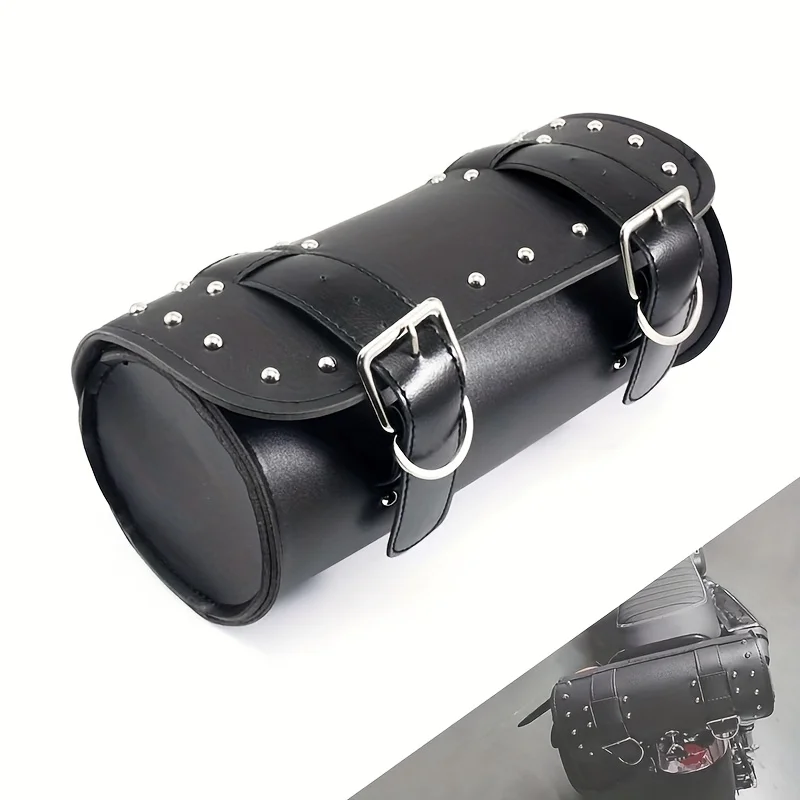 For Touring Round Motorcycle Side Bags, Universal Cylindrical Roll Duffel Waterproof Panniers Adventure Riding