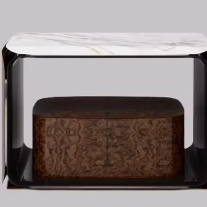 Light Solid Wood Makeup Table High-end Modern Simple Bedroom Furniture Marble Table Vanity