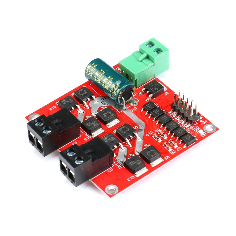 1PCS XY-160D High Power Drive Module Positive Negative PWM Speed L298 Logic XY160D 160W 7A Dual DC Motor Drive Module