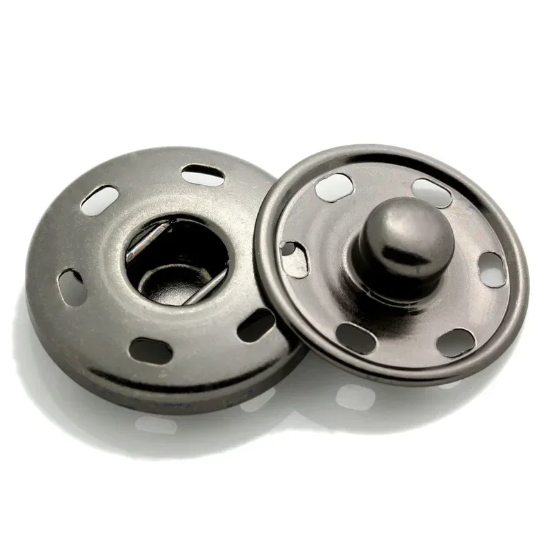 50Sets 8-30mm Metall Druckknöpfe Knöpfe Scrapbooking Unsichtbare Druckknöpfe Knopf Nähen Kinder Hemd Mantel Zubehör