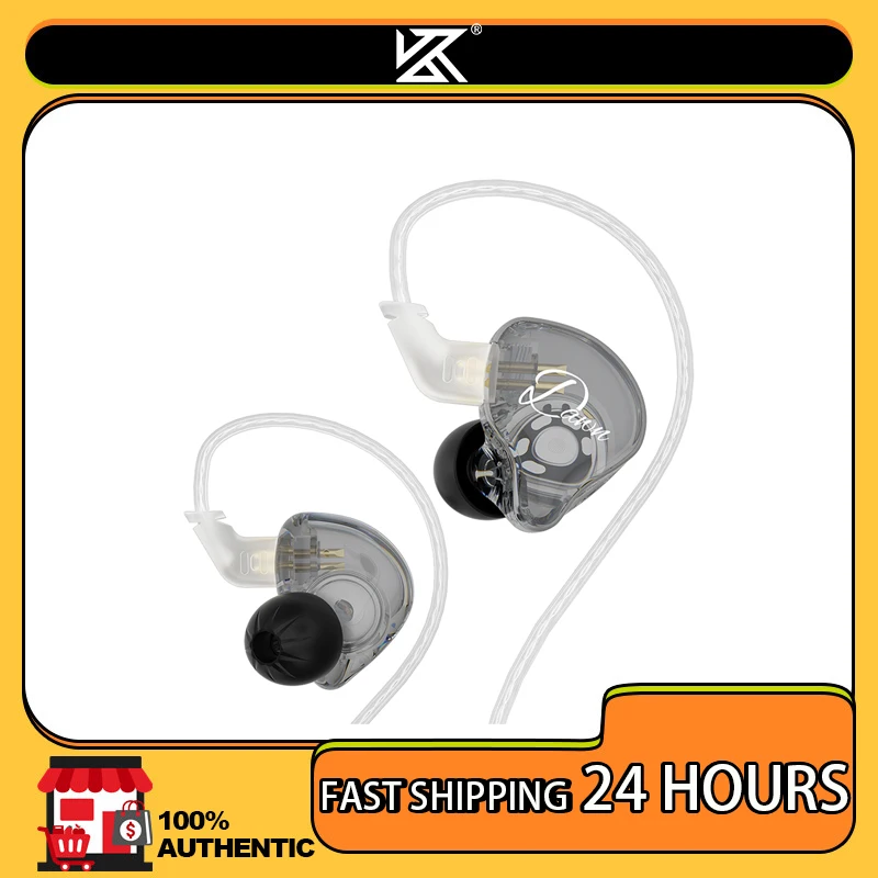 KZ Dawn Fones de ouvido Bass In Ear Monitor Fones de ouvido esportivos com cancelamento de ruidos HIFI