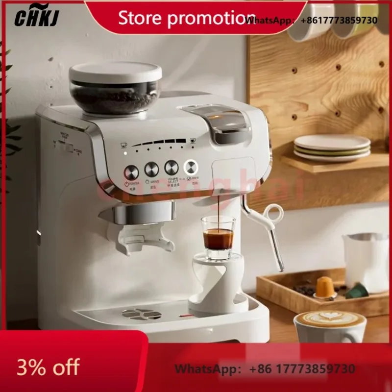 

CHKJ-2025NEWAll in 1 Multi Capsule NP Coffee Machine Maker with Grinder Built in Coffee Bean to Powder for Commercial