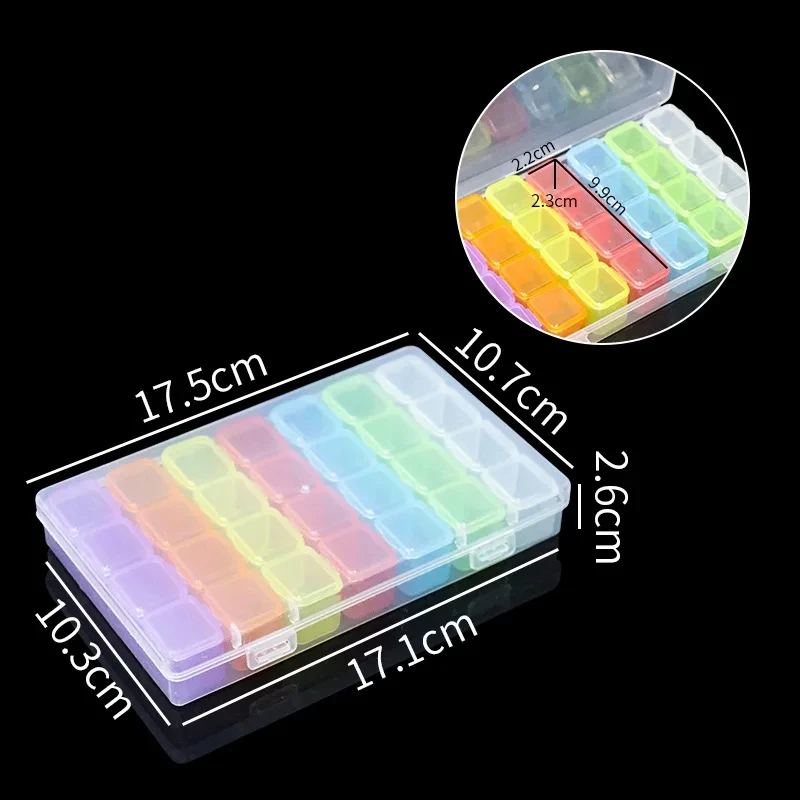 Komponenten organizer 15 Grids Transparent Kunststoff Lagerung Organizer Fach Einstellbare Container Box Für Schmuck Taste Rechteck Box Fall – Detail 9