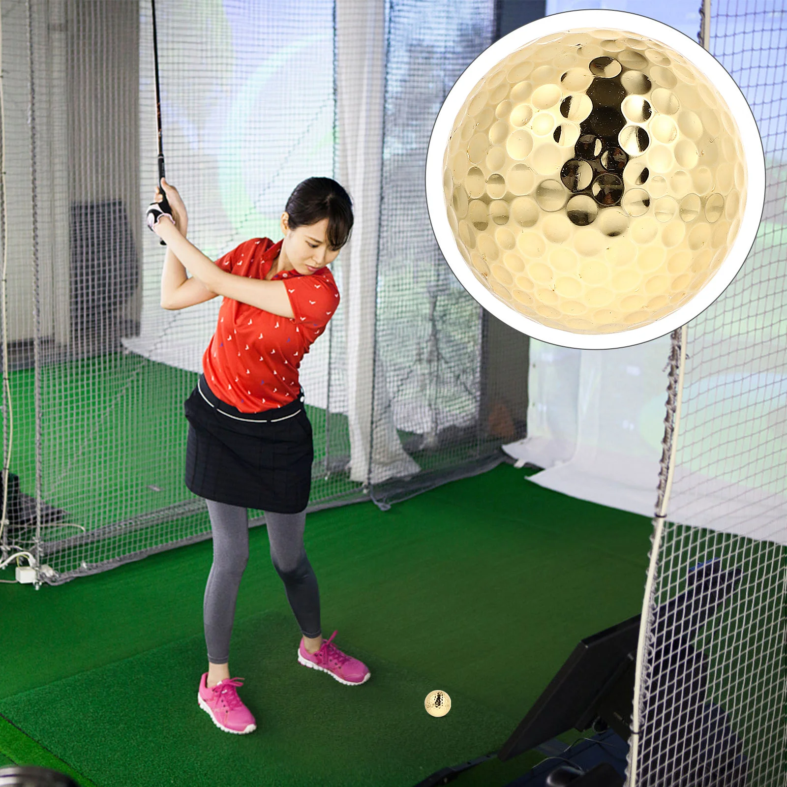 

Golf Training Bright Color Design Durable Practice Putting Balls For Putting Sports Ball Training Aids Golfing Practice Balls