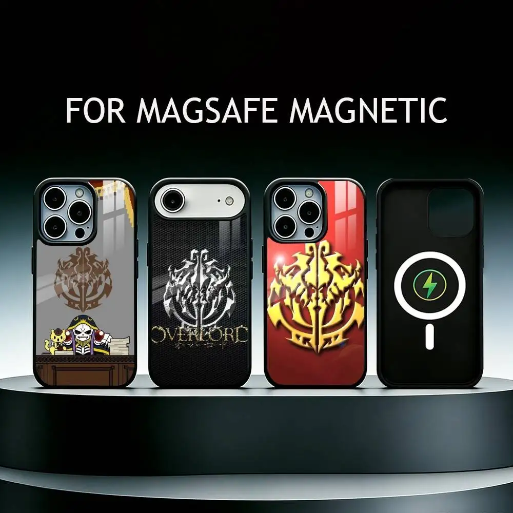 

OVERLORD Logo Phone Case For iPhone17,16,15,14,13,12,11 Plus,Pro Supports Magnetic Wireless Charging