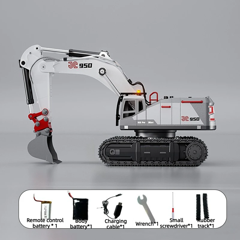 1:50 RC 950 Lead Screw Excavator 28-Channel All Alloy Simulation