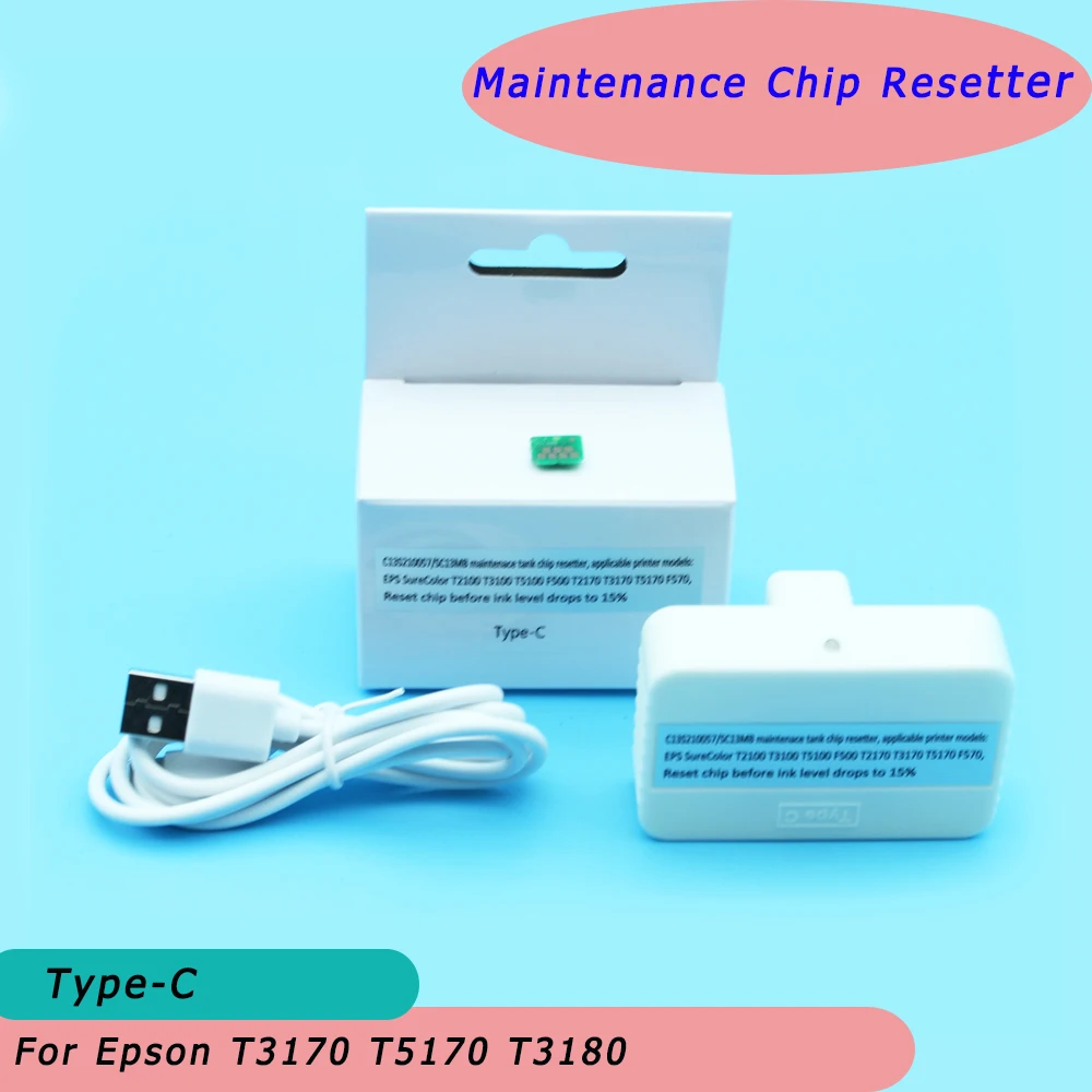 Imagem -04 - Manutenção Chip Resetter para Epson Waste Ink Box Cartucho de Tanque Sc13mb C13s210057 F570 F571 T3170 T5170 T3180